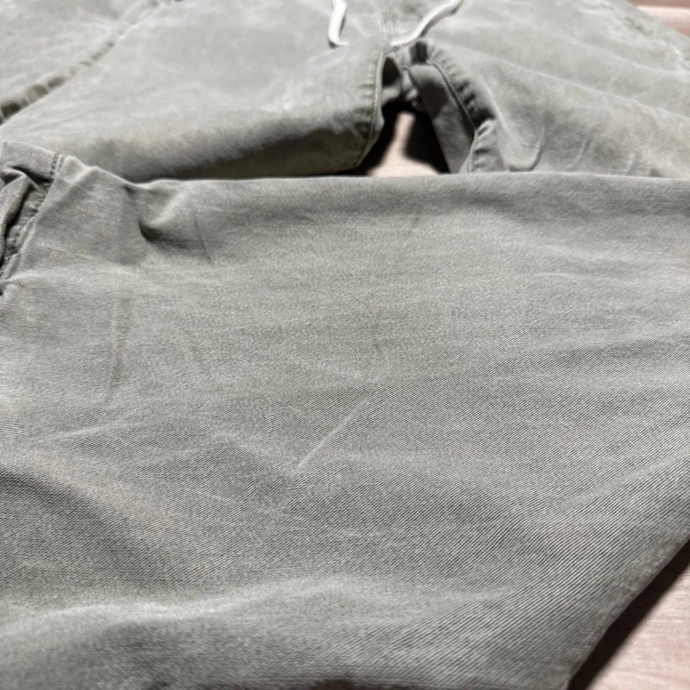 Paige Wide Leg Pants Womens 28 Green Lyocell Drawstring Relaxed Casual Trousers - Picture 2 of 13